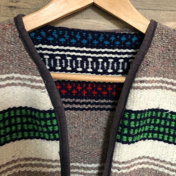 Handmade Boho Cotton Wool Blend Unisex Vest - Picture 3 of 7